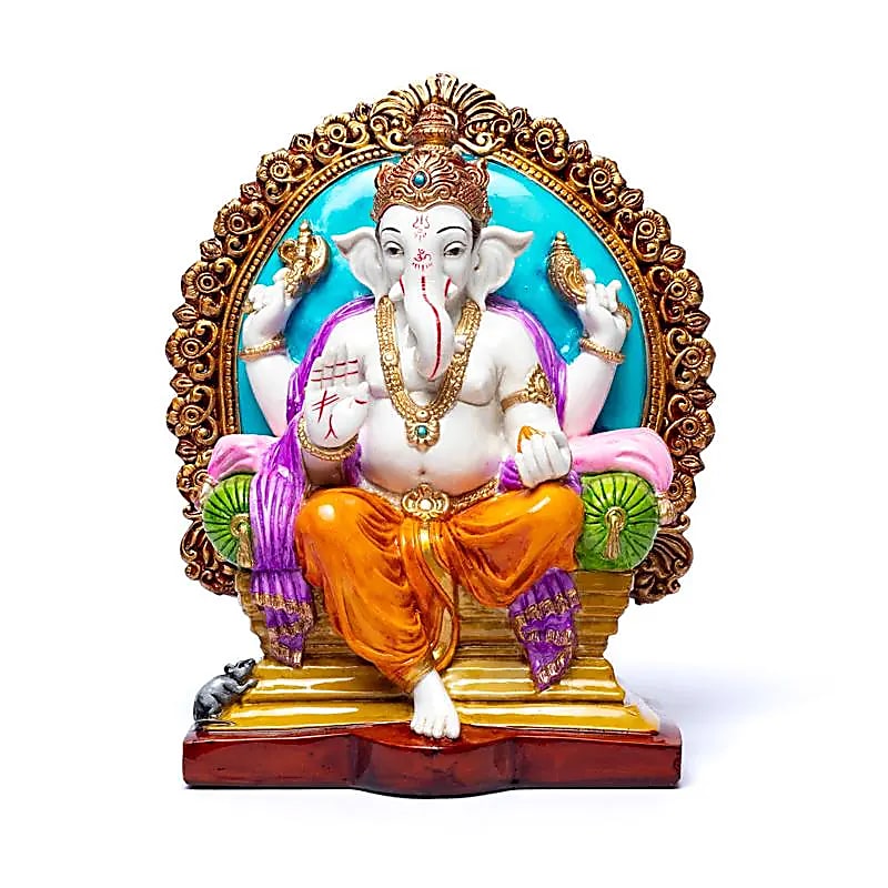 Ganesha auf einem Thron