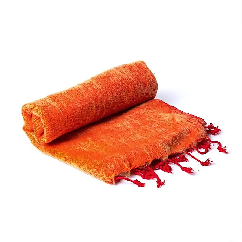 Meditationsschal orange/rot