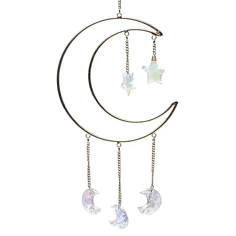 Fensteraufhänger Halbmond mit Monden