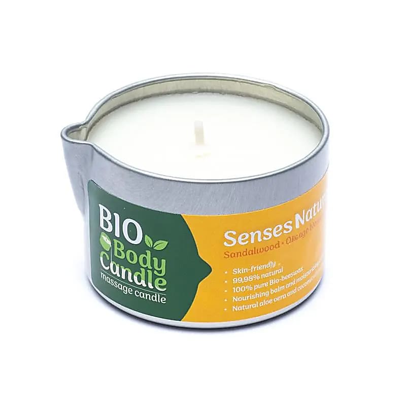 BIO Massagekerze Sandelholz & Orangenblüte