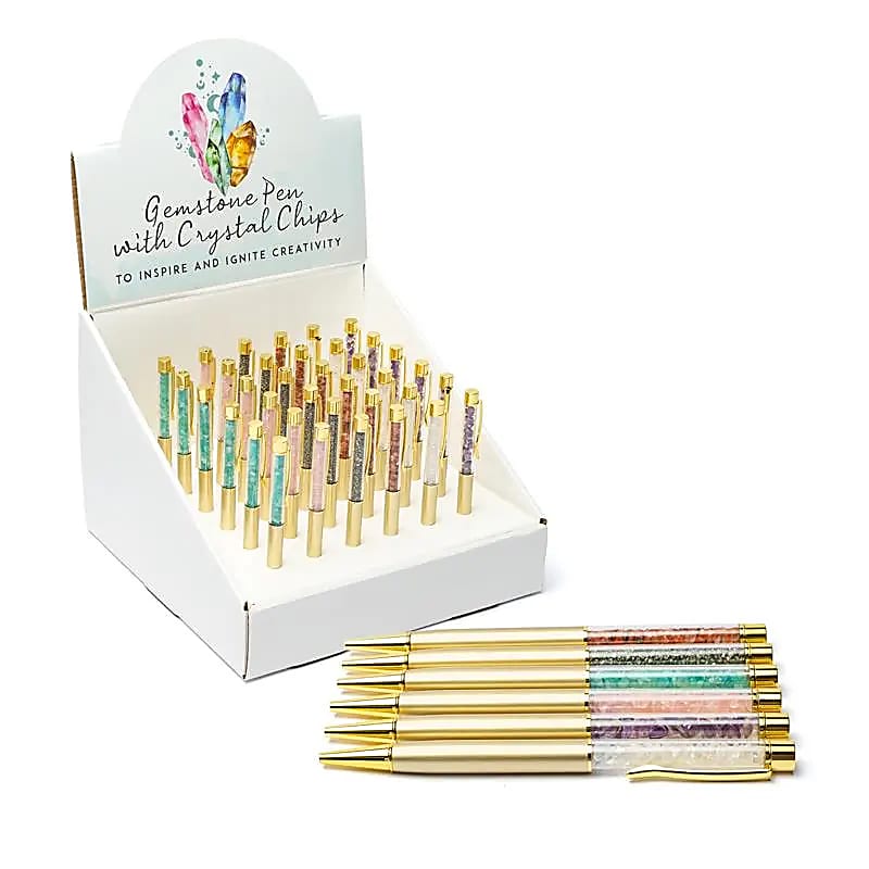 Edelstein Chips gefüllter Stift sortiert Display-Box