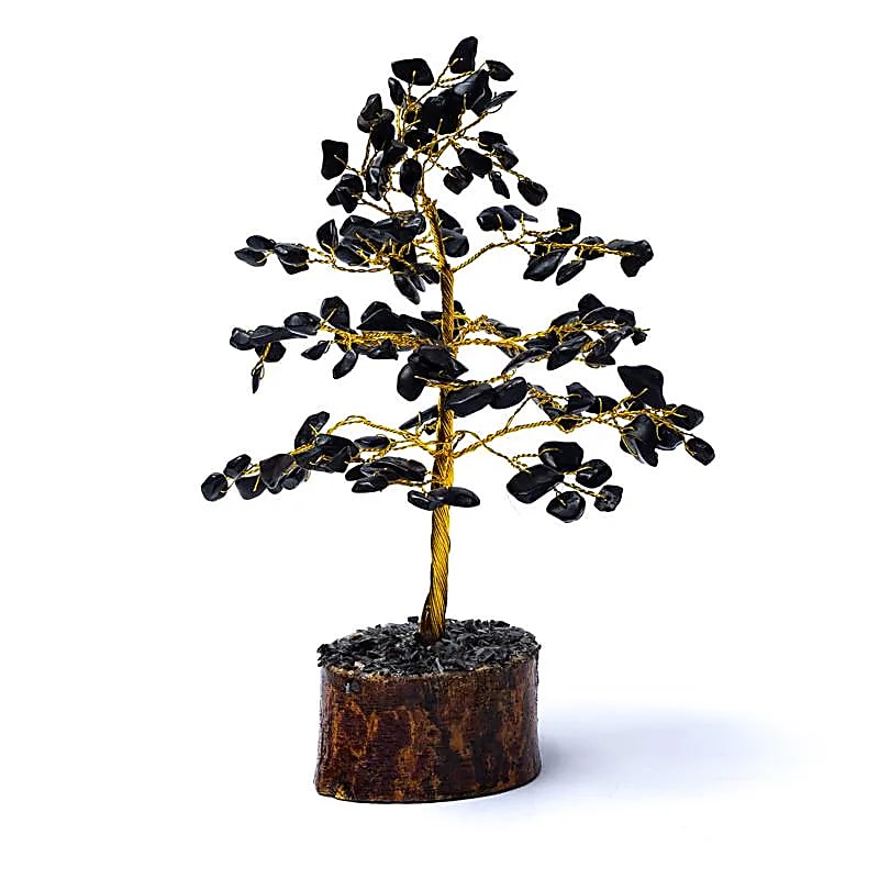 Edelsteinbaum schwarzer Achat