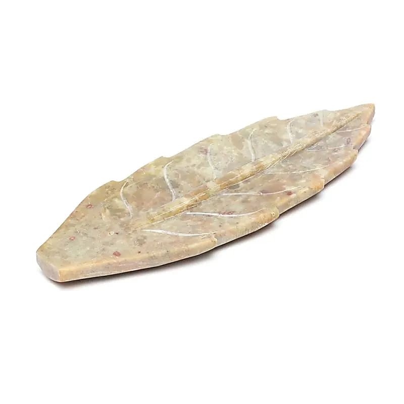 Räucherbrenner Blattform Speckstein