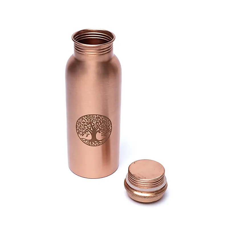 Kupferflasche Lebensbaum Lasergravur