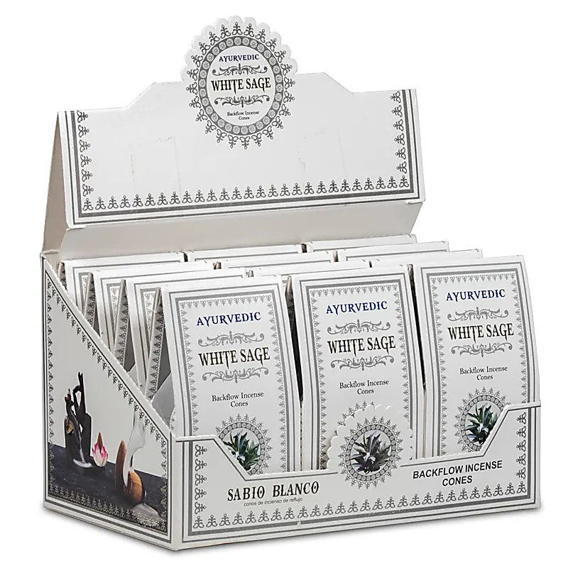 Ayurvedische Weißer Salbei Rückfluss Weihrauchkegel