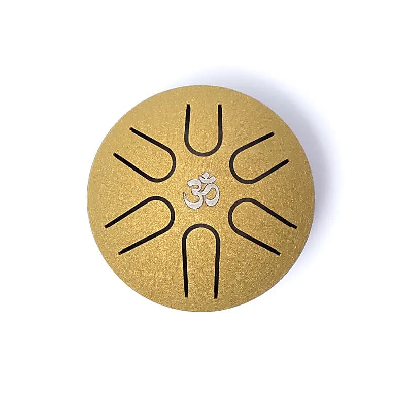 Hluru Mini-Zungentrommel goldfarben 6 Töne A-major