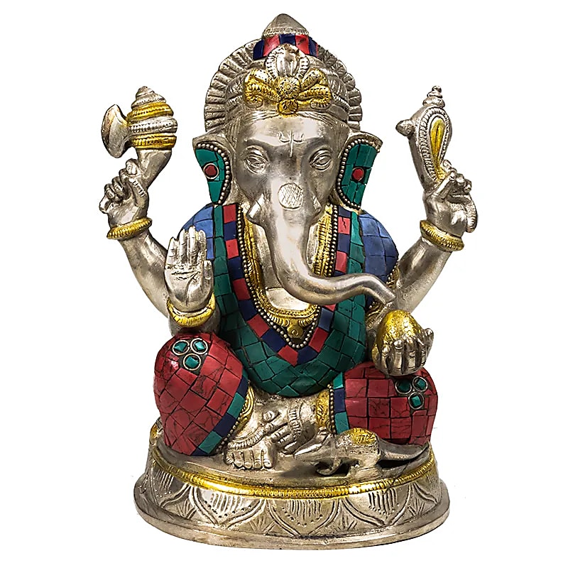 Ganesha statue mit Mosaikdekoration
