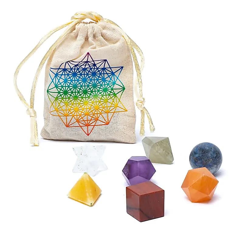 Chakra Heilige Geometrie 7-teiliges Set