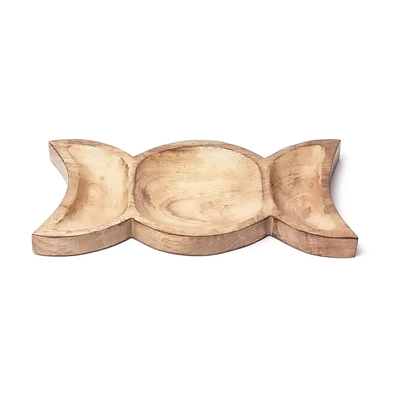 Mangoholz-Schale Göttinnensymbol