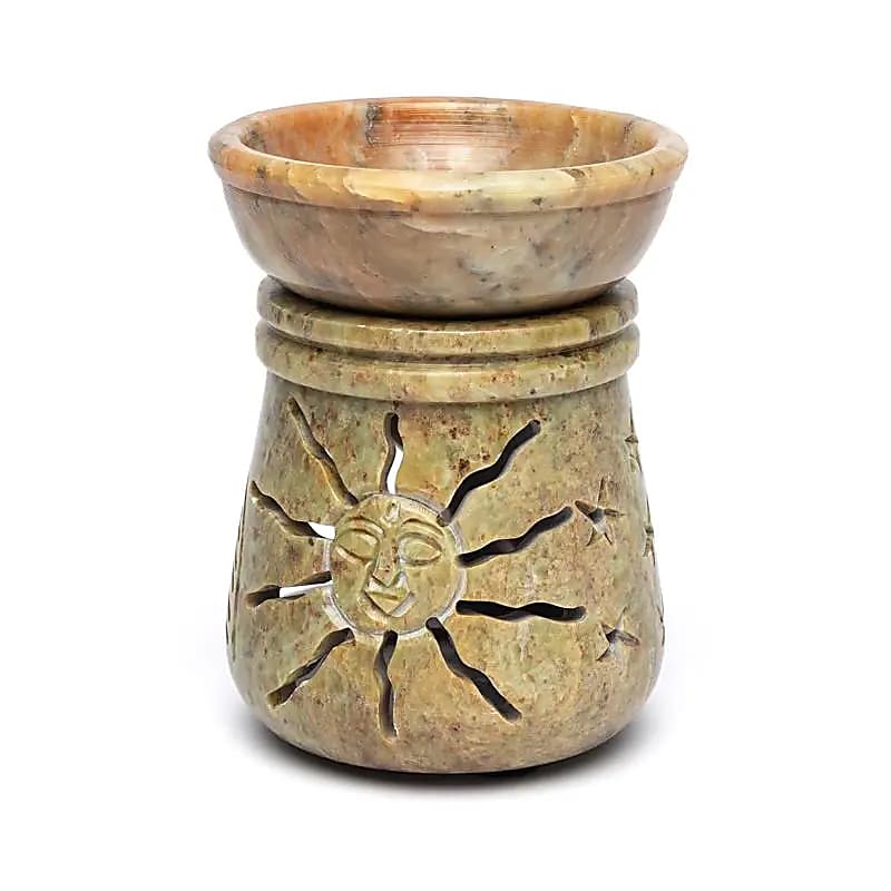 Duftlampe Sonne und Mond Speckstein