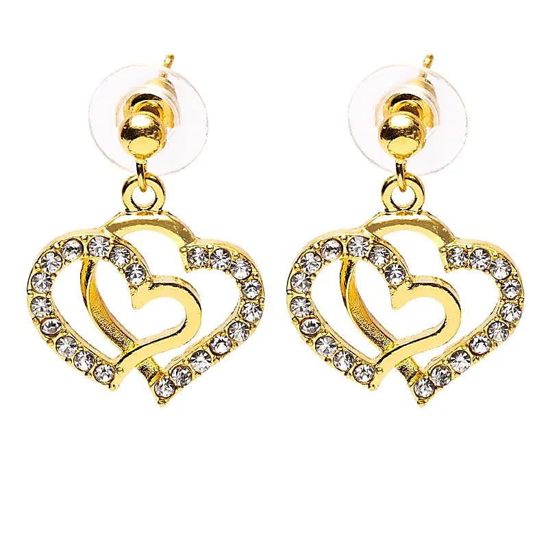 Ohrringe Herzen goldfarben