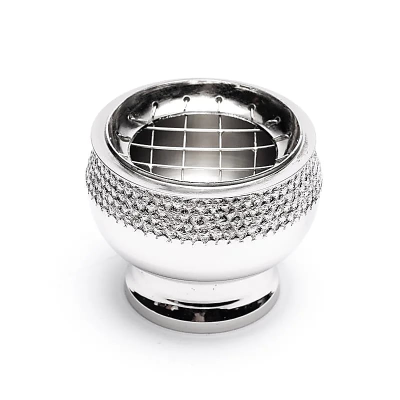 Räuchergefäß Messing vernickelt silberfarben