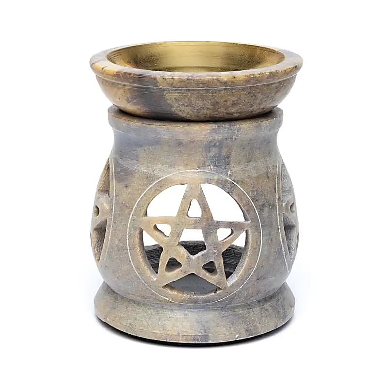 Duftlampe Pentagramm Speckstein