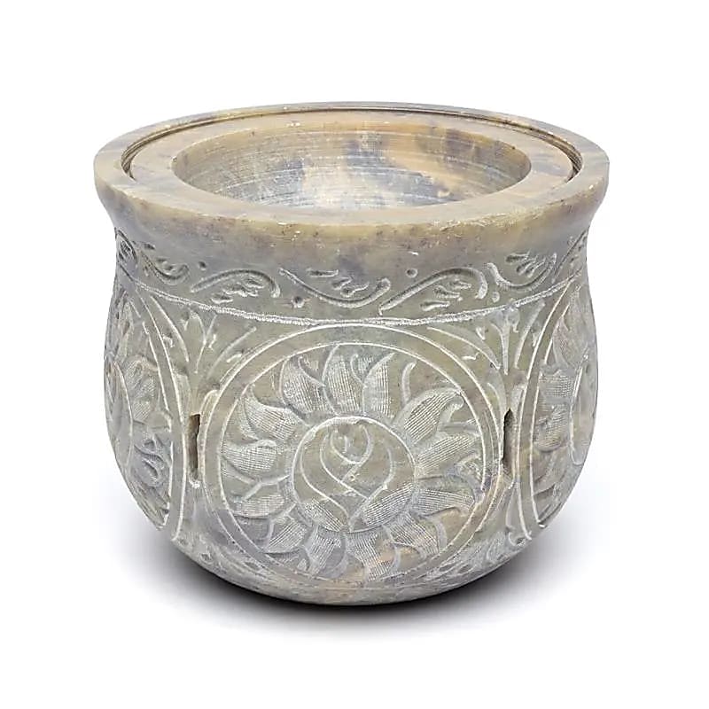 Rauchergefäß & Duftlampe Speckstein