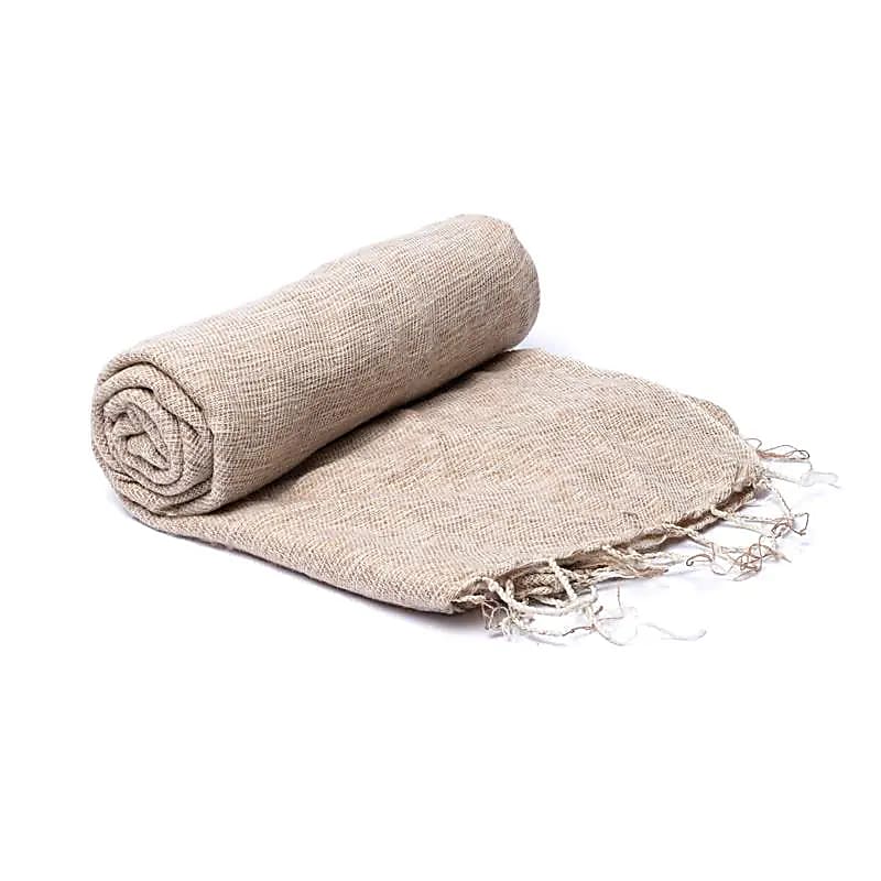 Meditationsschal cremeweiß