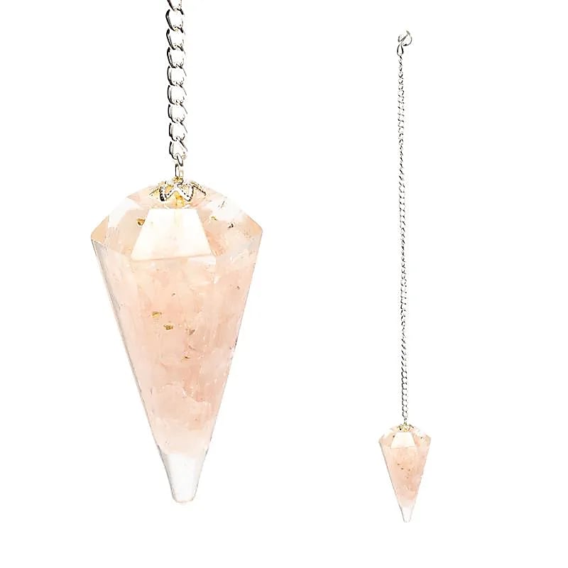 Orgonit-Pendel Rosenquarz facettiert