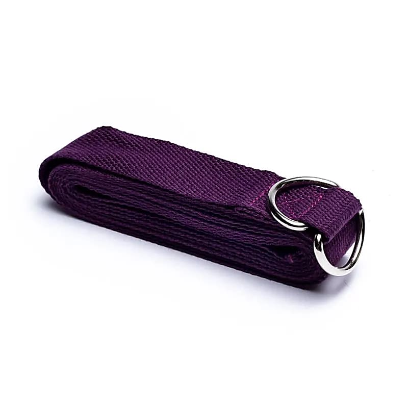 Yogagurt D-Ring Schnalle violett Baumwolle