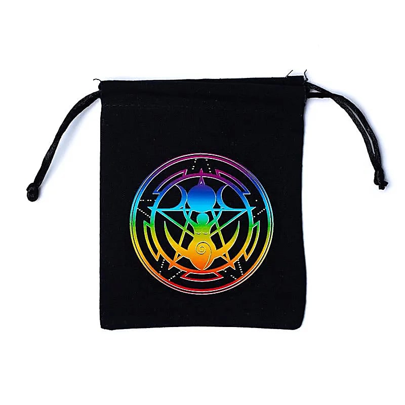 Baumwollbeutel Göttin schwarz