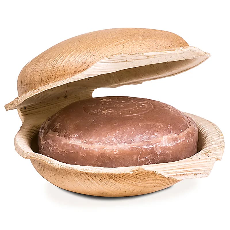 Holy Lama Kokosnussöll Seife Kewra im Palmblatt