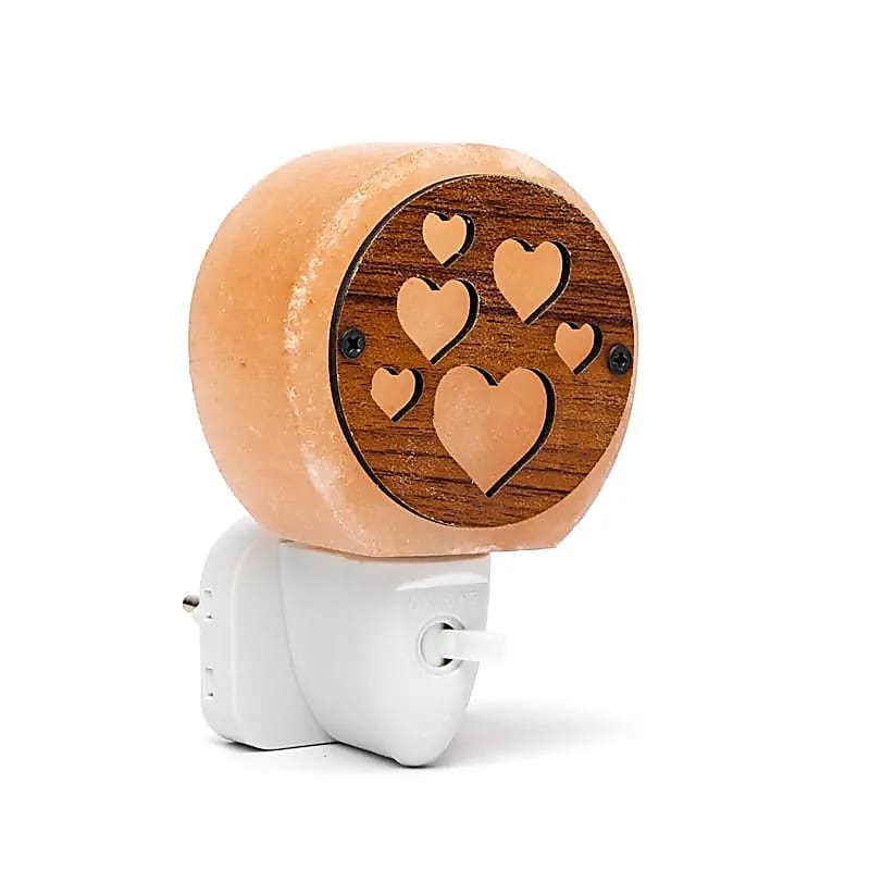 Salzlampe Nachtlicht Herzen