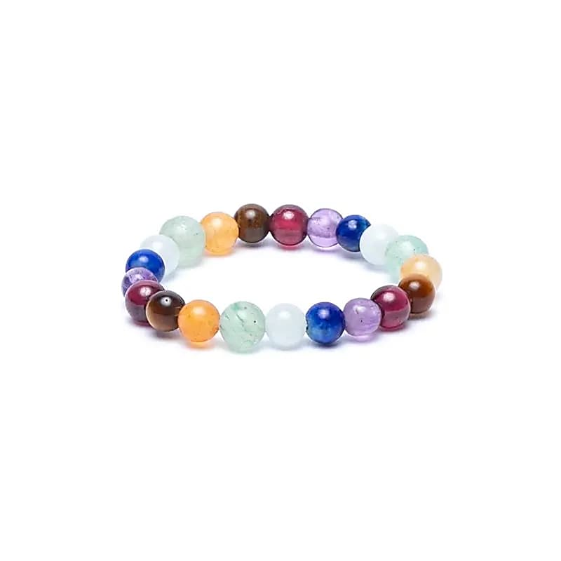 Ring 7 Chakra Steine elastisch