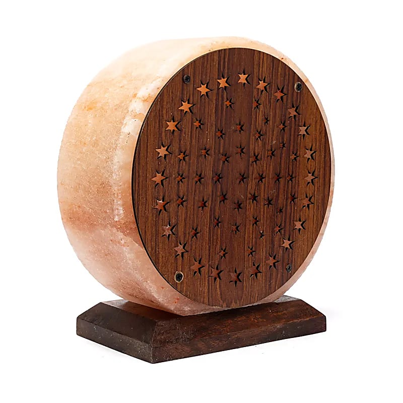 Salzlampe Sterne mit Kabel und Leuchtmittel