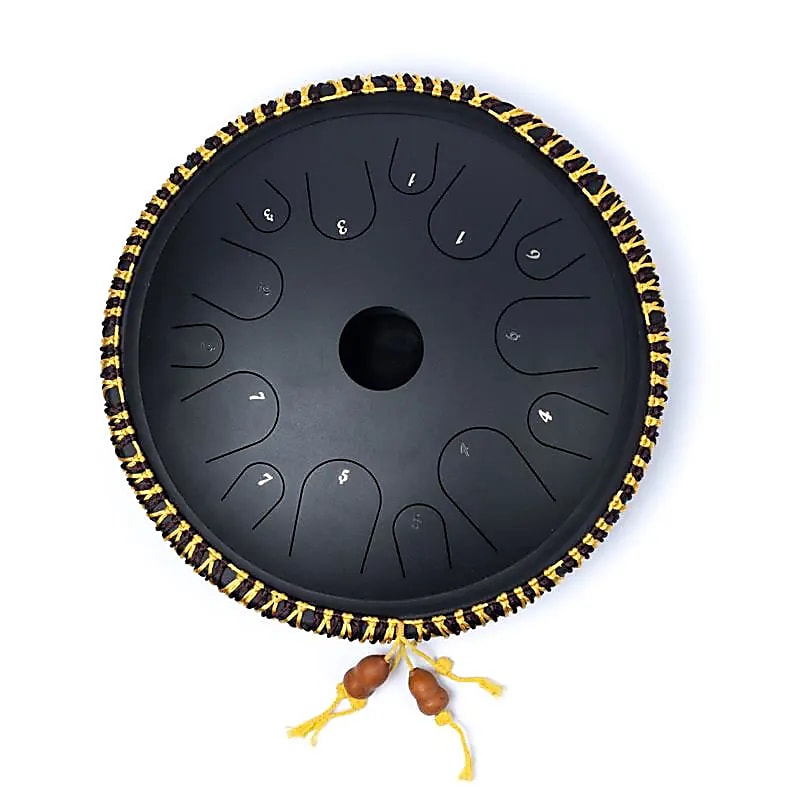 Hluru Klopftrommel 14 Töne scwarz C-Dur