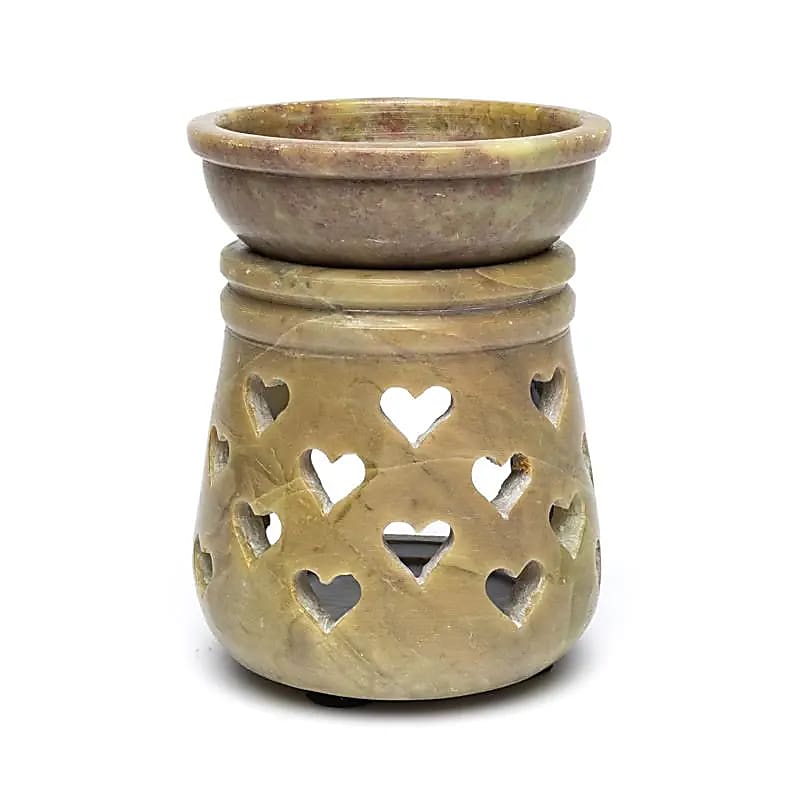 Duftlampe Herzen Speckstein