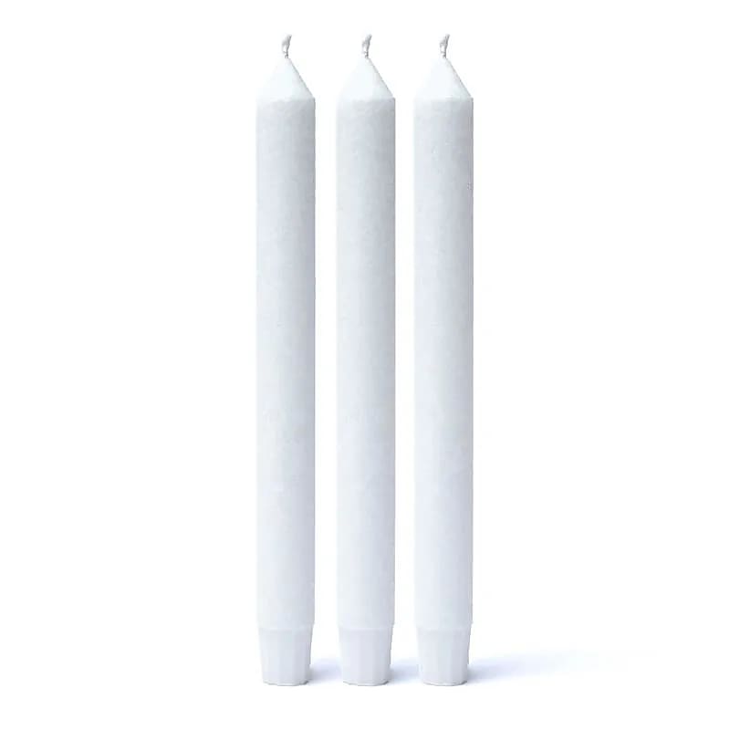 Dinnerkerzen weiß Stearin unparfümiert