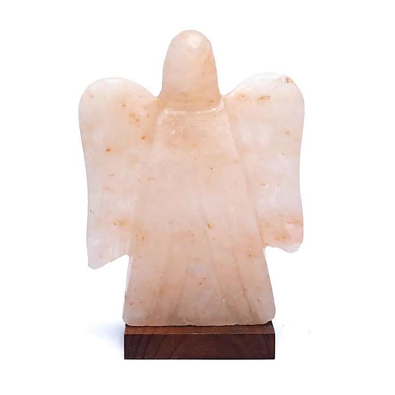 Salzlampe Engel mit Kabel u. LED