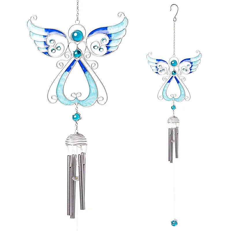 Windspiel Engel blau