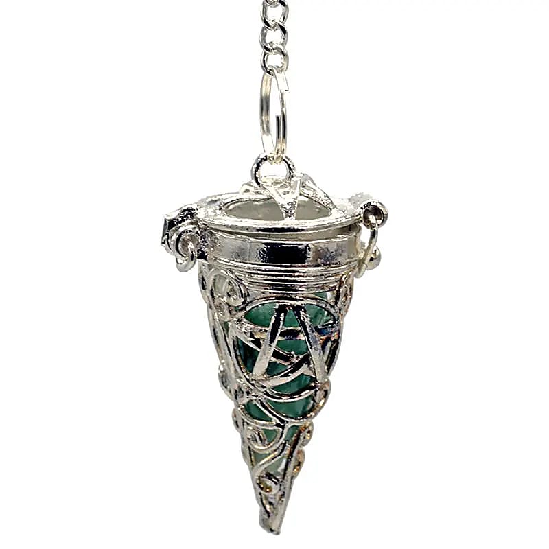 Pendel Pentagramm 7 Chakren Halbedelsteine